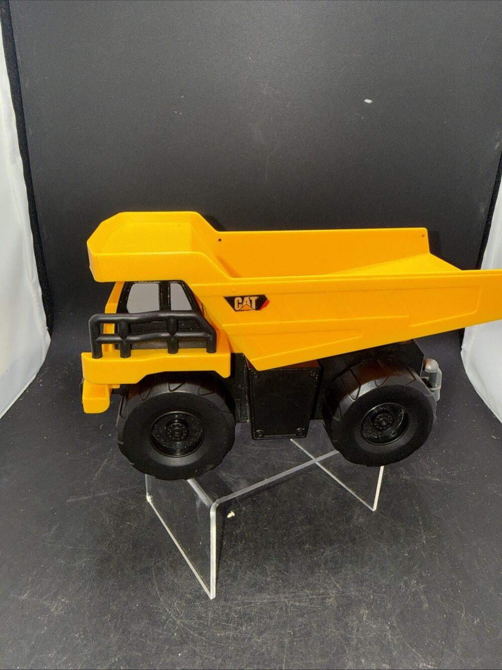 Yellow Cat Dump Truck Toy State Car Caterpillar Construction Plastic 4 INCH